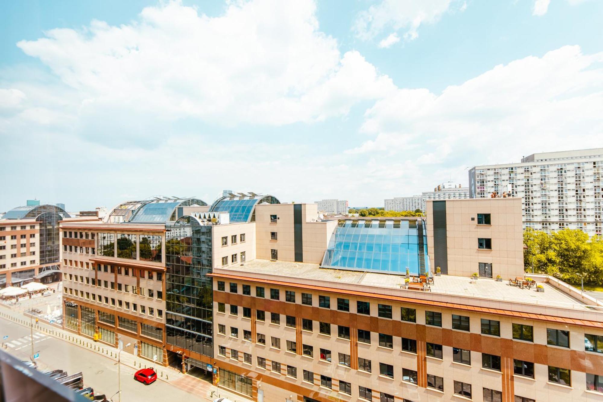 Industrial 9Th Floor Central Apartment With Balcony And Views Varşova Dış mekan fotoğraf