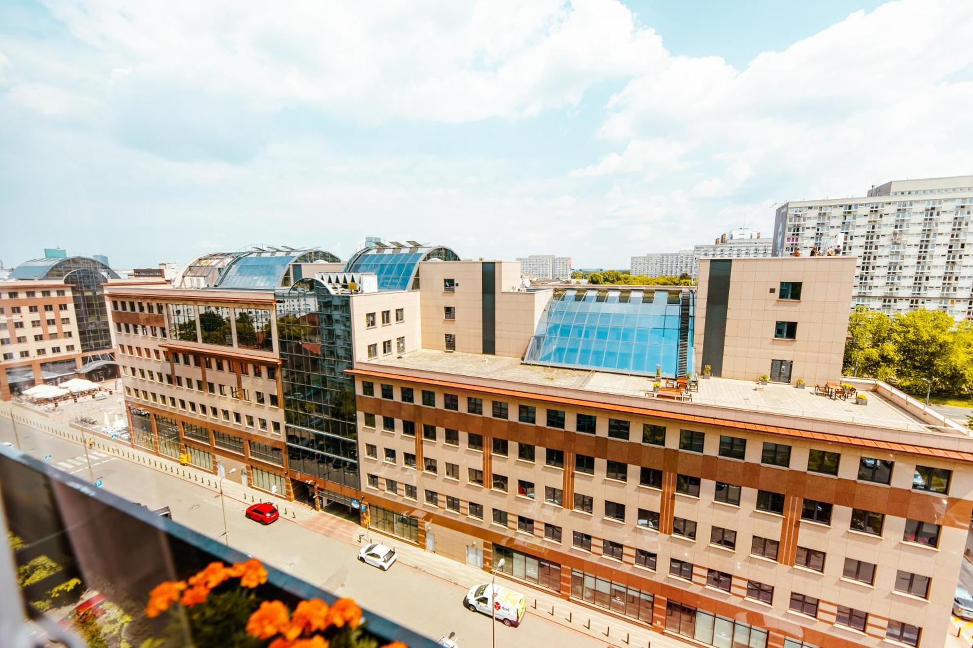 Industrial 9Th Floor Central Apartment With Balcony And Views Varşova Dış mekan fotoğraf